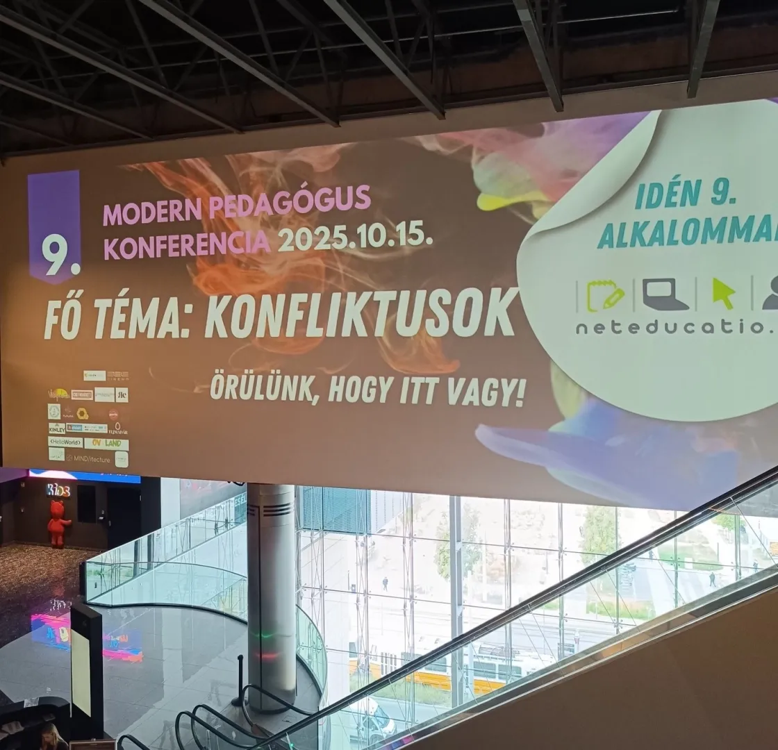 A Széchenyi Egyetem diákjai a Modern Pedagógus Konferencián