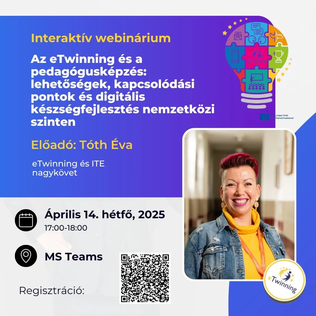 eTwinning webinárium - Az eTwinning és a pedagógusképzés